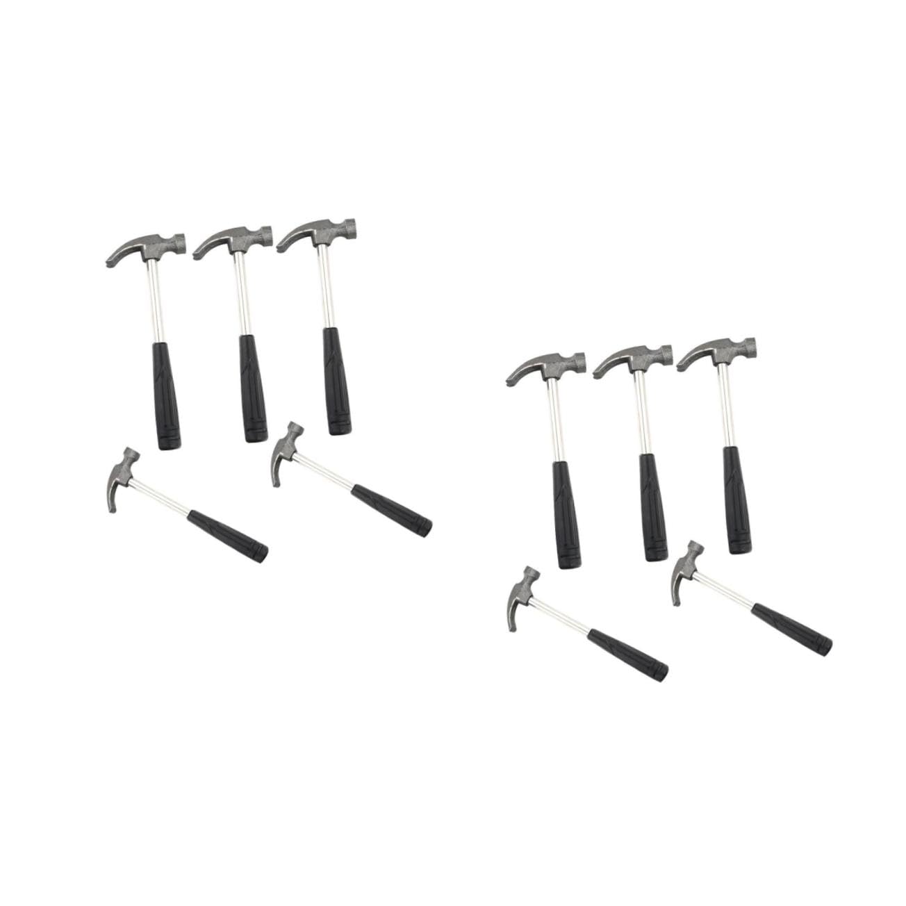 Angoily 10 Pezzi Mini Martello con Testa in per Chiodi per Falegnameria e da Te in Plastica Antiscivolo Strumento Compatto e e Lavori Professionali