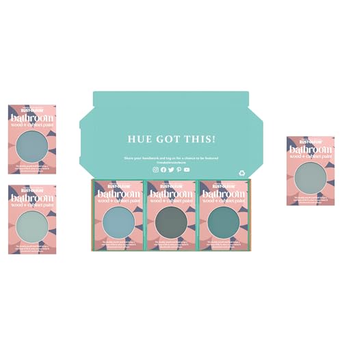 Rust-Oleum Bathroom Cabinet Paint in Matt Finish – Ocean Blues Tester Box