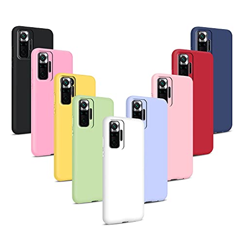 Fundas Para Xiaomi Redmi Note 9 9X Funda para Xiaomi Redmi Note 10 Pro/Note 10 Pro MAX, Carcasas Flexible Suave TPU Silicona, Ultra Delgado Mate Antigolpes...