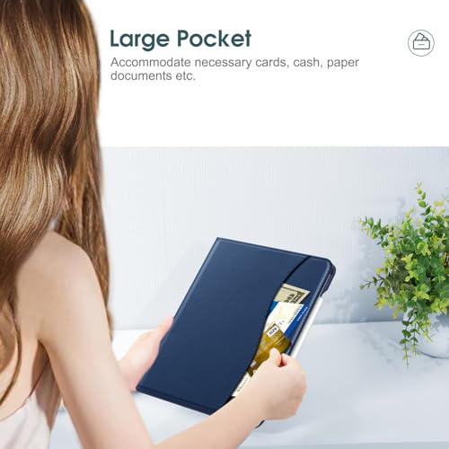 Image of Fintie Folio Case for iPad Pro 11-inch (M5) 2025 / (M4) 2024 - Multiple Angles Viewing Stand Protective Cover with Pencil Holder & Pocket, Auto Wake /Sleep, Navy