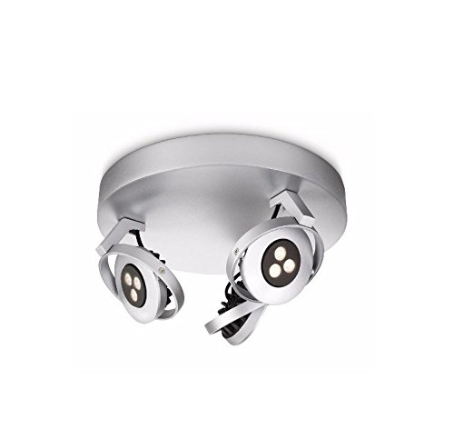 Preisvergleich Produktbild Philips Ledino LED-Deckenleuchte, 3 x 75 W, Aluminium