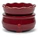 Ceramic Electric Jar and Tart Candle Warmer (Burgandy Red) by Edge by Edge