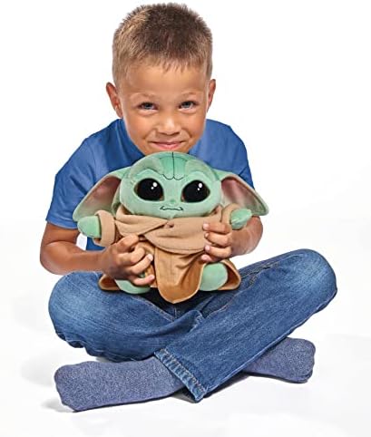 Simba 6315875778 Disney Baby Yoda, The Child 25 cm Oficjalna licencjonowana Przytulanka miękka postać ze światowej sławy filmu MANDALORIAN, odpowiednia dla niemowląt od 0 miesiąca