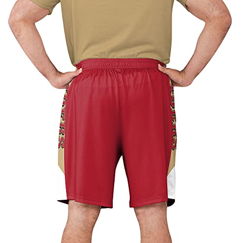 Image of FOCO NFL Mens NFL Team Logo Side Stripe Training Shorts