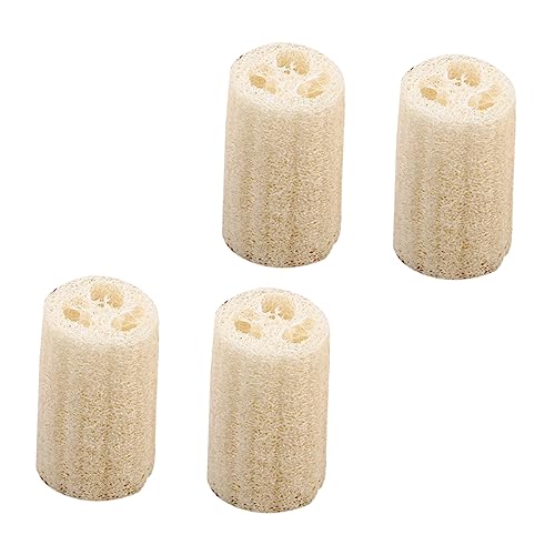 CALLARON 4 Piezas Esponja Natural de Ducha de Toalla Exfoliante Suave Limpieza Corporal y Relajación Masajes y Circulación Sanguínea