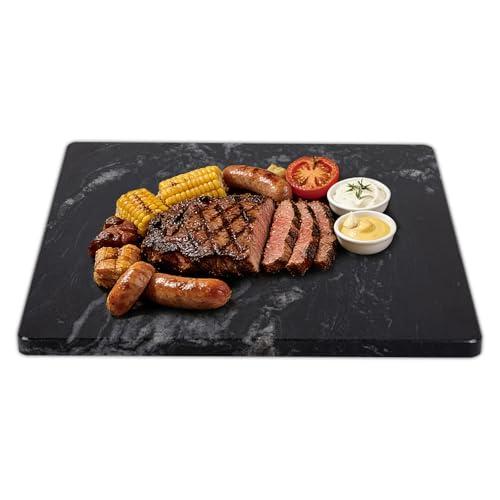 16" Black Marble Pastry Slab
