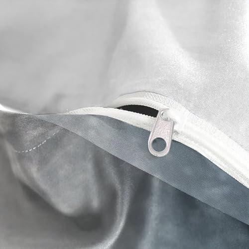 Housse de couette corbeau lit 220x240cm fermeture éclair invisible - 8