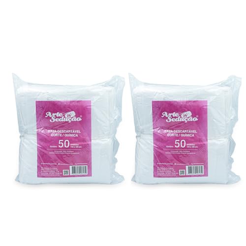 100 Capas de Corte Química Tintura Descartáveis Arte Sedução