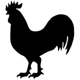 Rooster Farm Cock Decal Sticker (Black), Decal Sticker Vinyl Car Home Truck Window Laptop