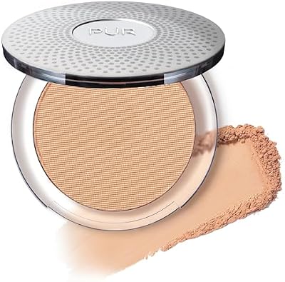 PÜR 4-in-1 Pressed Mineral Makeup Powder Foundation with SPF 15 | Buildable Foundation Coverage - Smooth, Even-Looking Complexion Makeup Delivers Custom Coverage and Comfortable Everyday Wear