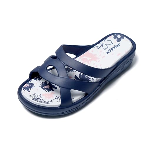 JOMIX Chanclas Mujer Piscina Sandalias Plataforma Mujer Verano Comodas Chanclas con Cuña Playa Mar Baño Ducha Zapatillas...