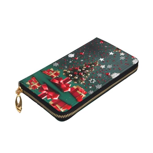 Bolso de mano redondo con diseño de árbol de Navidad en formato 7.5x4.1" 3