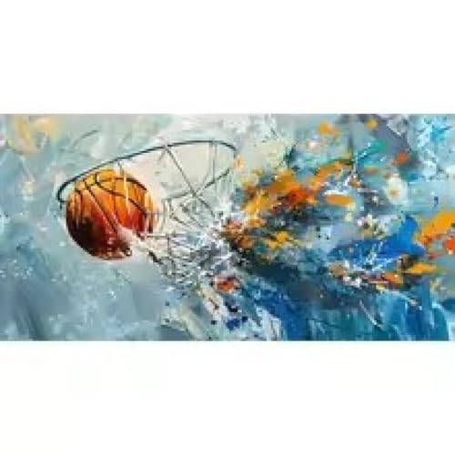 Impression basket abstraite haut de gamme toile graffiti de rue avec châssis de qualité 30x40