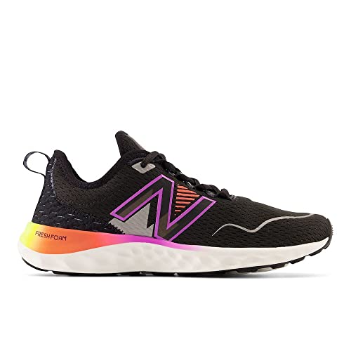 New Balance New Balance Women's Fresh Foam SPT V4 Running Shoe, Black/Cosmic Pineapple, 5.5 Wide