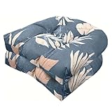 TESICA Set of 2 Outdoor Indoor U Shaped Wicker Seat Cushion Decorative Tufted...