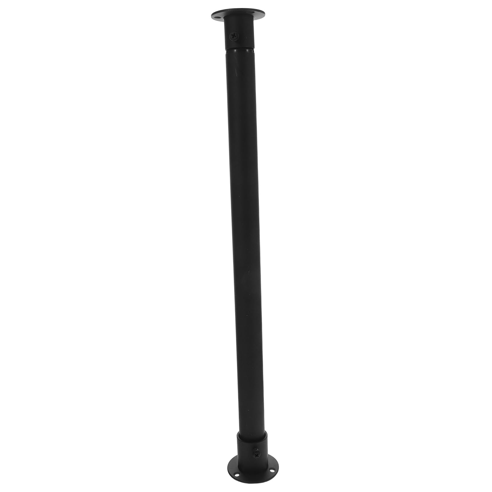 Barre de placard extensible noire et tringle à vêtements robuste réglable