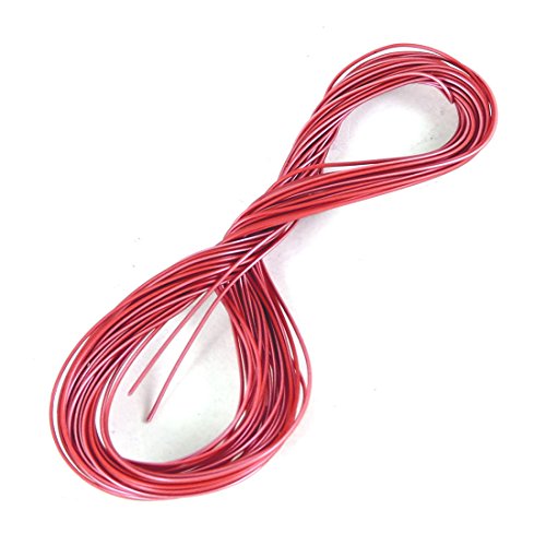 Aexit alambre PTFE rojo 15m 24AWG alta temperatura miniatura 1