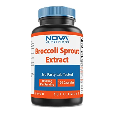 Nova Nutritions Broccoli Sprout Extract 1000 mg 120 Capsules Cover