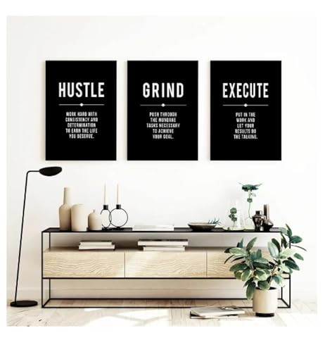 Toile entrepreneur motivant 30x45cm image murale salon moderne