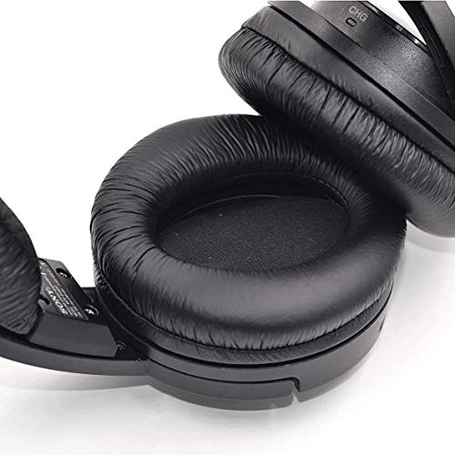 Almohadillas de espuma viscoelástica de repuesto para auriculares Sony MDR-RF985R, RF985R, RF985RK - Negro miniatura 2