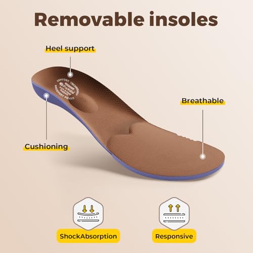 Image of FitVille Diabetic Shoes for Men Extra Wide Comfortable Leather Walking Shoes Hook & Loop Orthopedic Dress Sneakers for Swollen Feet
