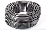 PE-LD Verlegerohr PN6 25mm, Rolle 50lfm Wasserleitung Bewässerung Versorgungsleitung Brauchwasser Druckrohr schwarz