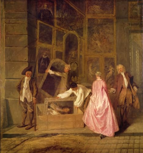 Impression toile détail gauche L'enseigne De Gersaint Watteau