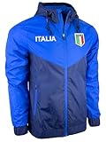 Just 4 Kicks Men's Italy Windbreaker Jacket, Italia Lightweight Waterproof Hooded Rain Jacket (AM)