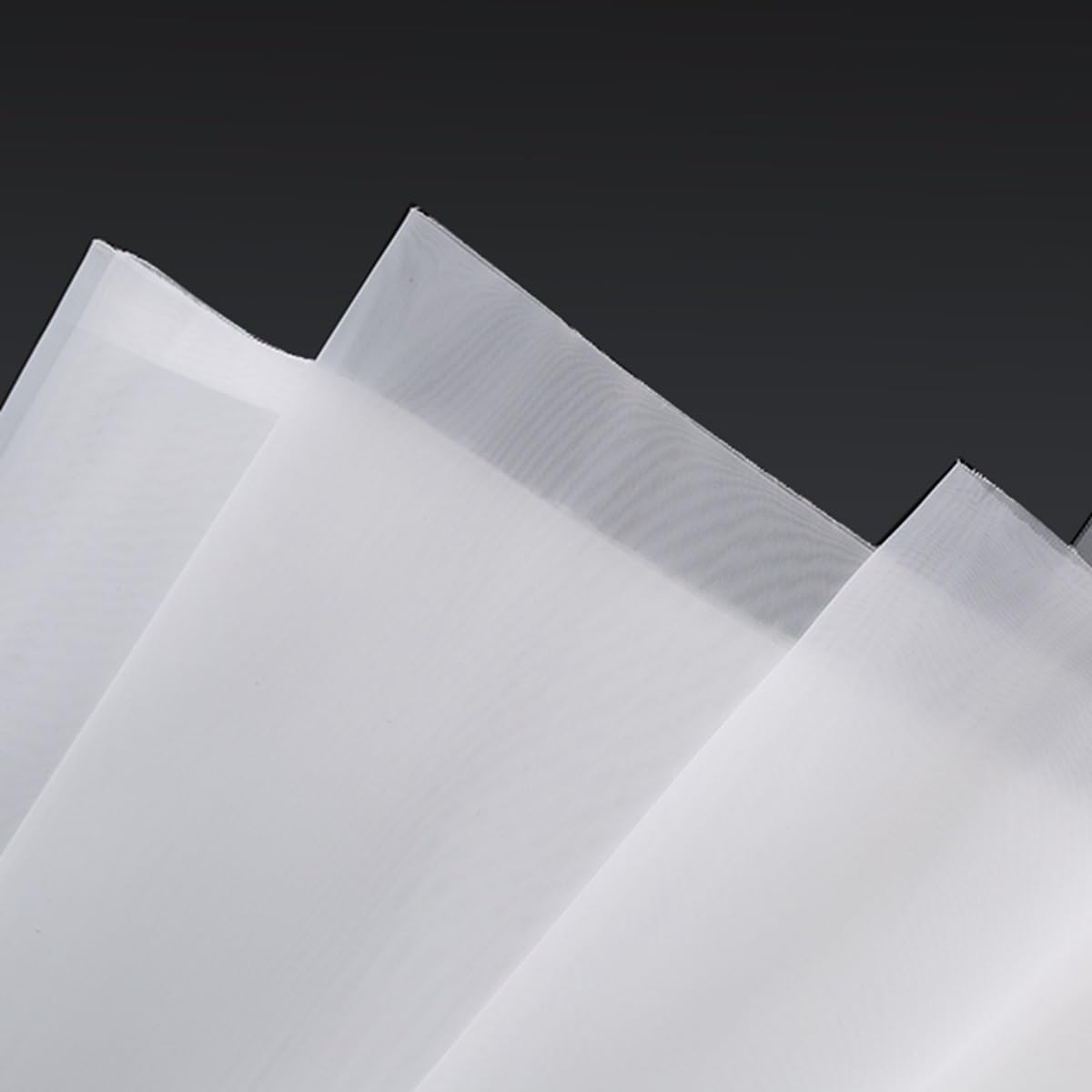 1pc White Nylon Spandex Fabric Matte-1x1 Meter, 60 Mesh, 250 Micron Rip Stop Nylon Material for Filtration and Crafting