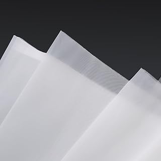 Quality 1x1 Meter White Nylon Spandex Fabric Matte - 60 Mesh Rip Stop Material for Filtration and Crafting,1PC