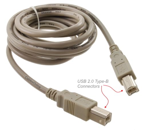 CablesOnline 6ft USB 2.0 Type-B Male to Type-B Male Hi-Speed Cable, USB2-BB06 - Thumbnail 3