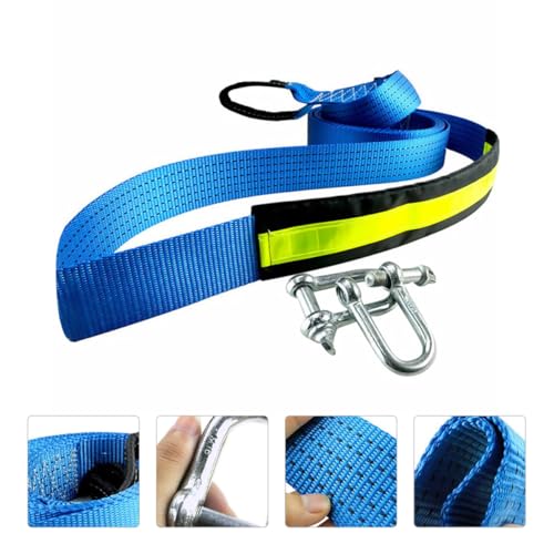 Corde de remorquage robuste IMIKEYA résistante avec crochet de secours