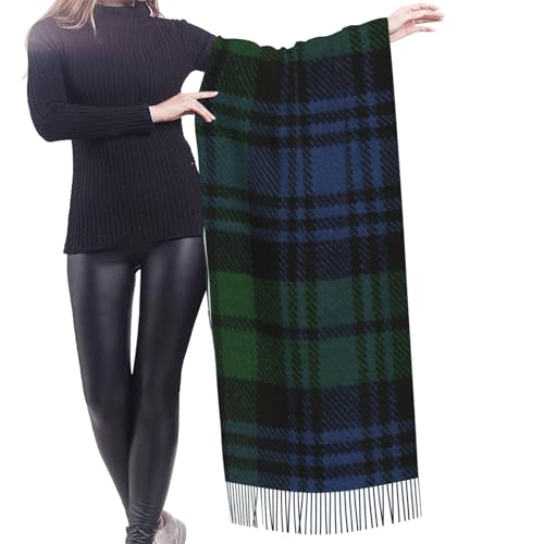 Tartan Pattern Imitation Cashmere Tassel Scarf Winter Scarf Autumn Softest Classic Warm2