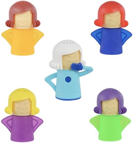 5 PCS Angry Mama Microwave Cleaners & Cool Mama Fridge Odor Absor...