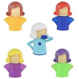 AUPLEX 5 PCS Angry Mama Microwave Cleaners & Cool Mama Fridge Odor Absorber...