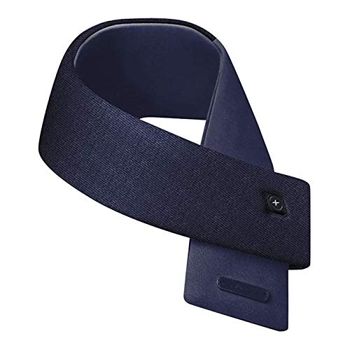 Heated Scarf USB 2500Mah Power Bank Men Smart Self Heating Scarf 3 Level Adjustable Temperature Neck Heating Pad Safe Washable Hiking Skiing Winter Heated Scarf Birthday Christmas Valentine Gifts,B