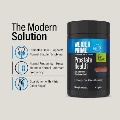 Weider Prime Saw Palmetto Prostate Health & Urinary Support for Men, 60 Ct - Image 2