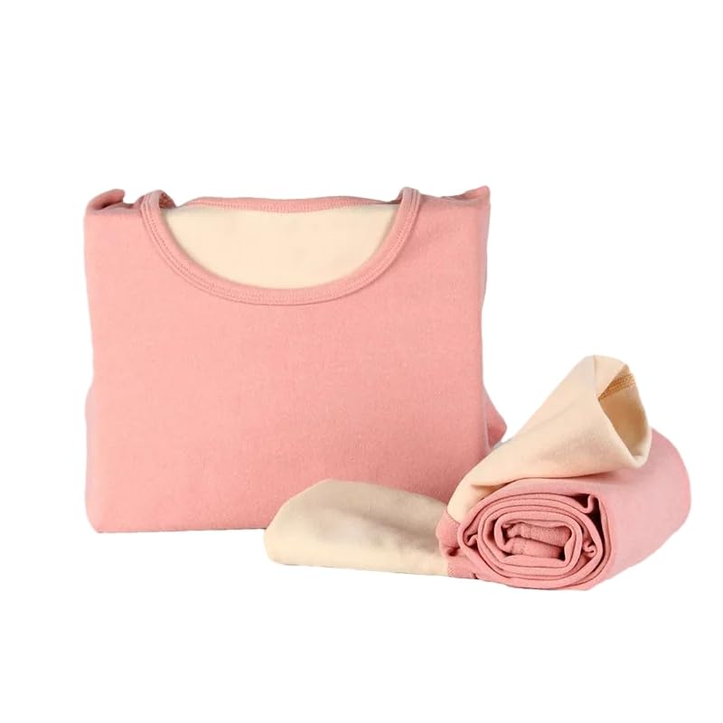 OFFSUM Ropa Interior Térmica Mujer - Pantalones Elásticos Largos De Lana Gruesa Y Cálida para Mujer, Tops De Parte Inferior Delgada, Conjuntos De 2 Piezas, Ropa Informal Sencilla para El Hogar
