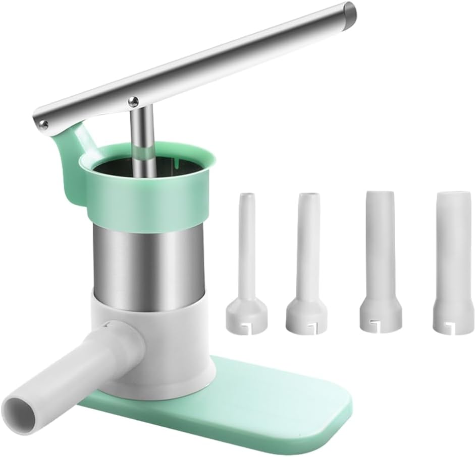 Practical Stainless Steel Sausage Filler Stable Homes Kitchen Maker With Materials For Safe Processing Manual Press