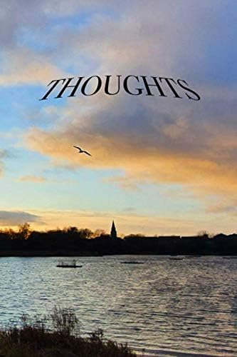 Lakeside Sunset Lined Thoughts Notebook