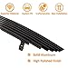 Front Grill Aluminum Billet Gill Insert Replacement Fits Ford Mustang 1994-1998 Grill for 94 95 96 97 98 Mustang without Logo Show (Black)