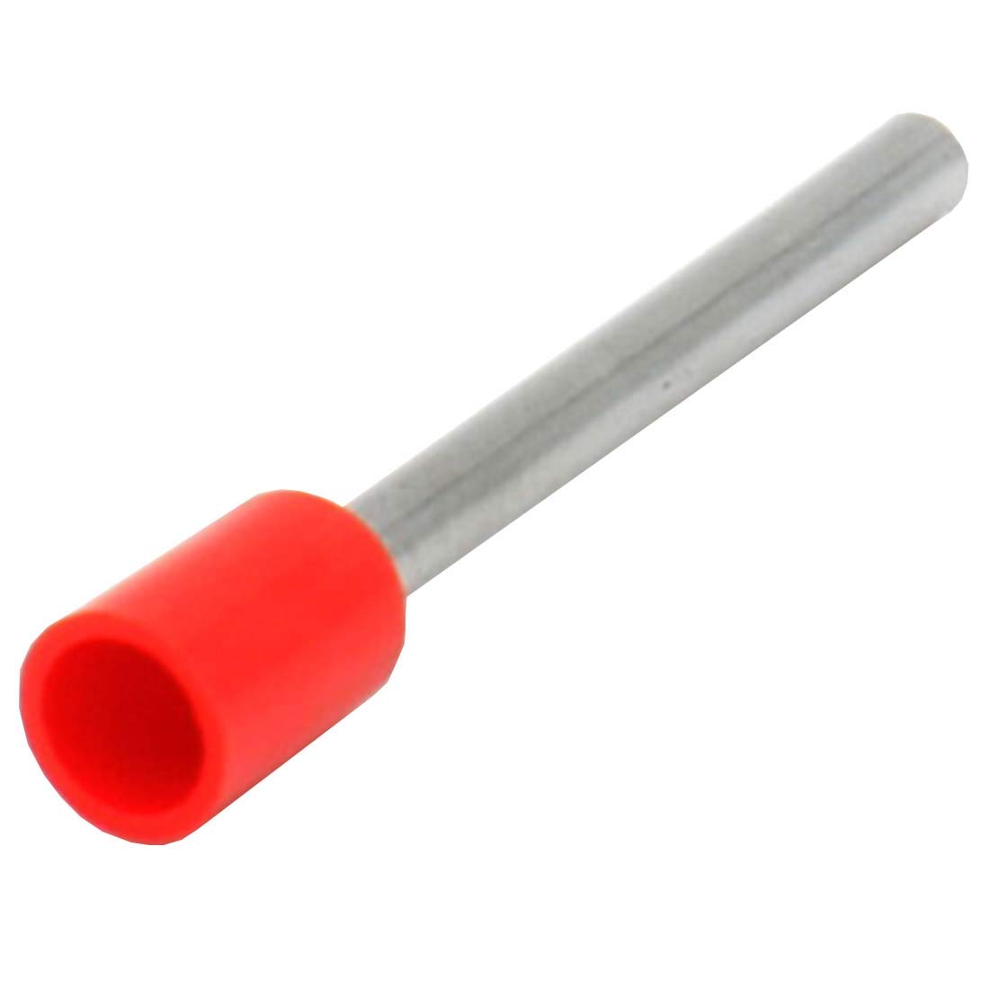 Heschen Cord End Terminal E1518 AWG 16/1.5 mm², Wire Copper Crimp Connector, Vinyl Insulated, Red, Pack of 1000 - Image 2