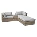 Produktbild Lounge-Set Olea 5-teilig aus Polyrattan Sand