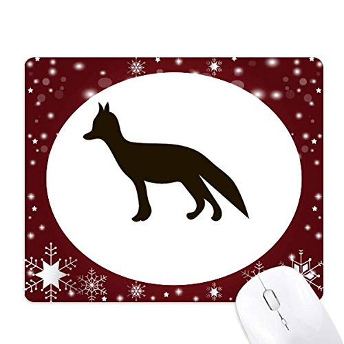 Tapis de souris renard noir, le cadeau mignon pour l'hiver