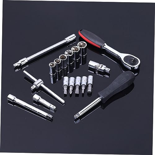 MAGICLULU 46pcs Ratchet Wrench and Socket Set Vanadium Steel Auto Repair Tools Mechanics Combination Kit Case for Professional Vehicle Maintenance Random Color - Image 4