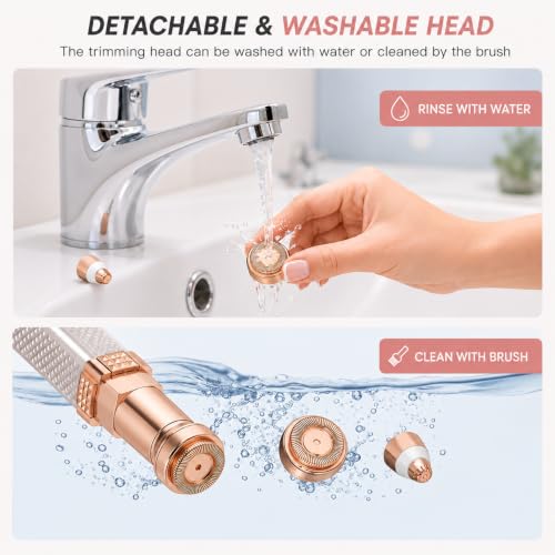 Image of Facial Hair Remover Machine For Face, Chin, Cheek, Eyebrow, Upper Lip Hair Remover for Women - Daimound