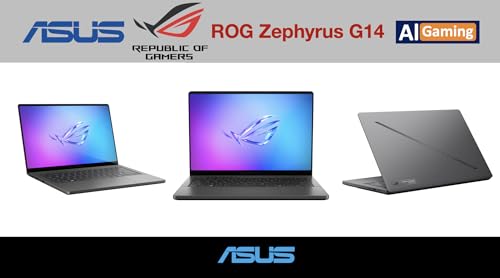 Image of ASUS ROG Zephyrus G14 AI Gaming Laptop 14.0 inch 120Hz 2.8K Display (AMD Ryzen AI 9 HX 370, GeForce RTX 5070 Ti 12GB, 32GB LPDDR5X, 4TB PCIe SSD, RGB KB, WiFi 7, Webcam, Win 11 Pro) w /USB-C Dock