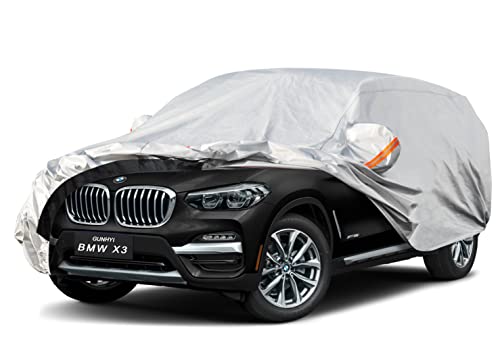 Image of GUNHYI 6 Layer SUV Car Cover Custom Fit BMW X3 (2010-2026) Waterproof All Weather, Heavy Duty Outdoor Snow Sun Rain Uv Protection (Ships from US Warehouse, Delivery 3-8 Days)