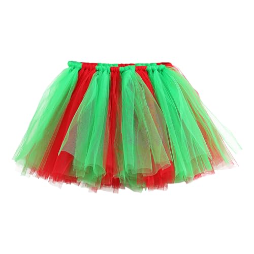 Genérico Falda de Tul Niña, Tutu Niña Jupe Malla Bloque Colores Alegre niños actuación Carnaval y Fiesta Princesa Ropa de Rendimiento para Niñas