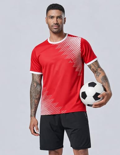 Image of 5 Pack Men's Active Quick Dry Crew Neck T Shirts | Athletic Running Gym Workout Short Sleeve Tee Tops Bulk